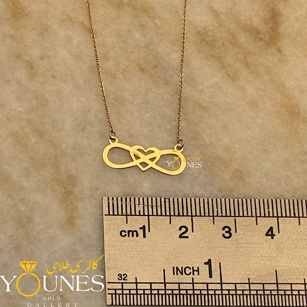 گردنبند قلب بینهایت طلا